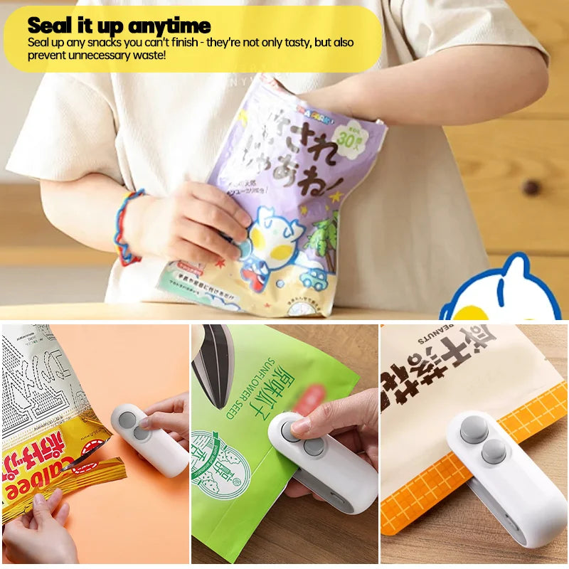 SealMate Mini – Rechargeable Bag Resealer with Cutter