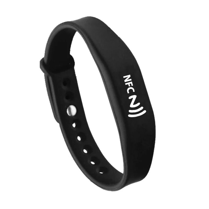 Waterproof NFC Silicone Bracelet 13.56MHz NTAG215 Silicone wrist band NFC RFID Rubber Wristband