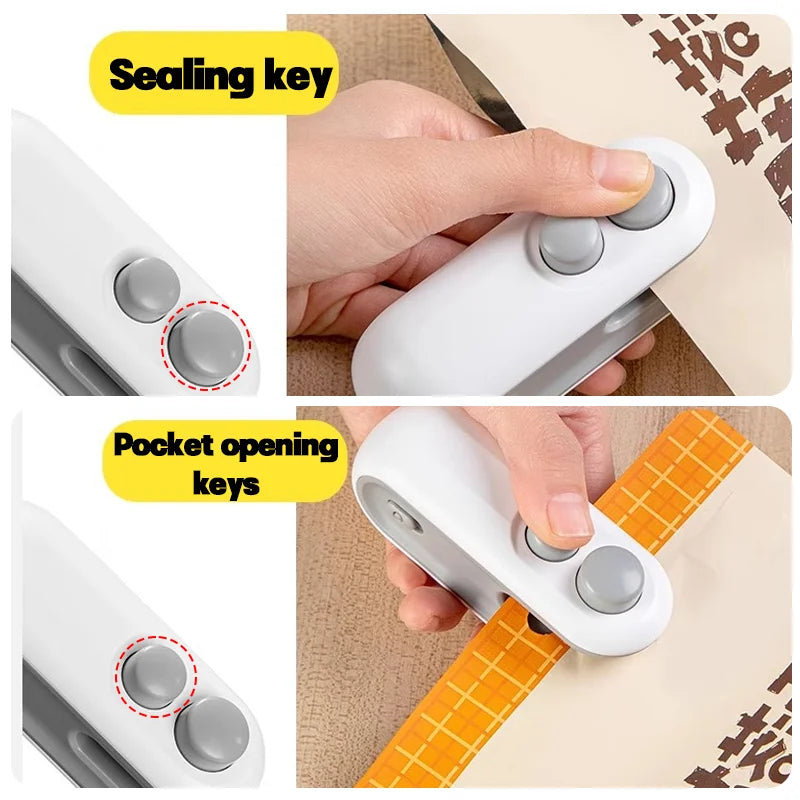 SealMate Mini – Rechargeable Bag Resealer with Cutter